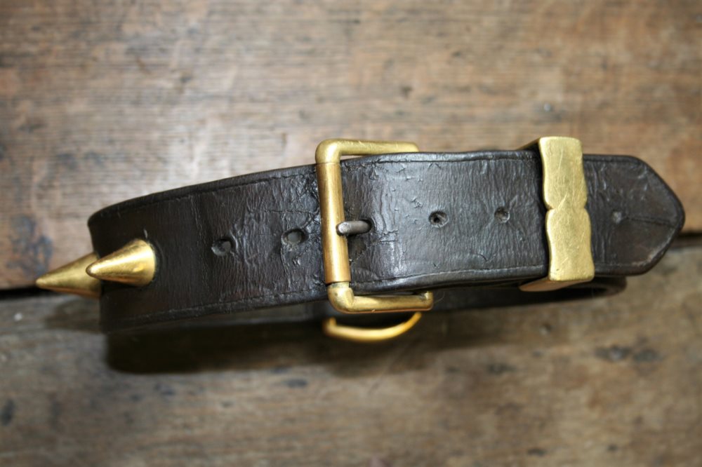 Antique Mastiff Spiked Collar